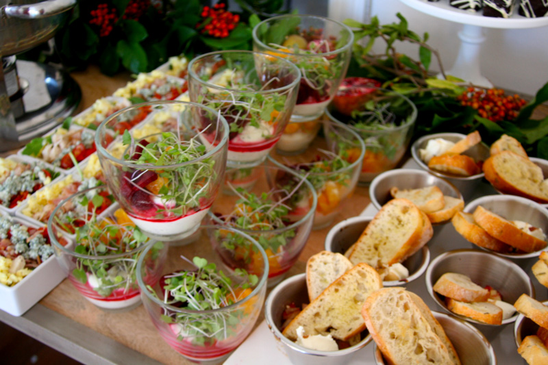 sides and canapes